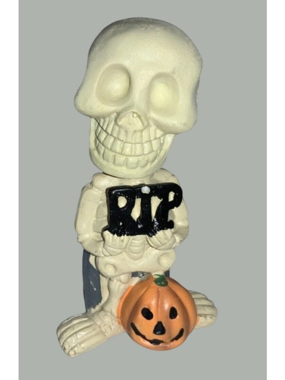 Halloween Skeleton Figurine Bobble Head Nodder Vintage